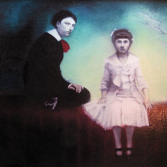 The Children by Rochelle Phister 13.5"x10.5" Framed Giclee Print Spooky Vintage - Picture 4 of 16